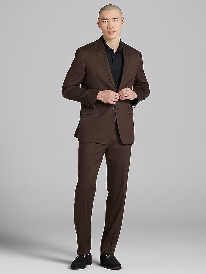 Joseph Abboud Modern Fit Performance Linen Blend Suit
