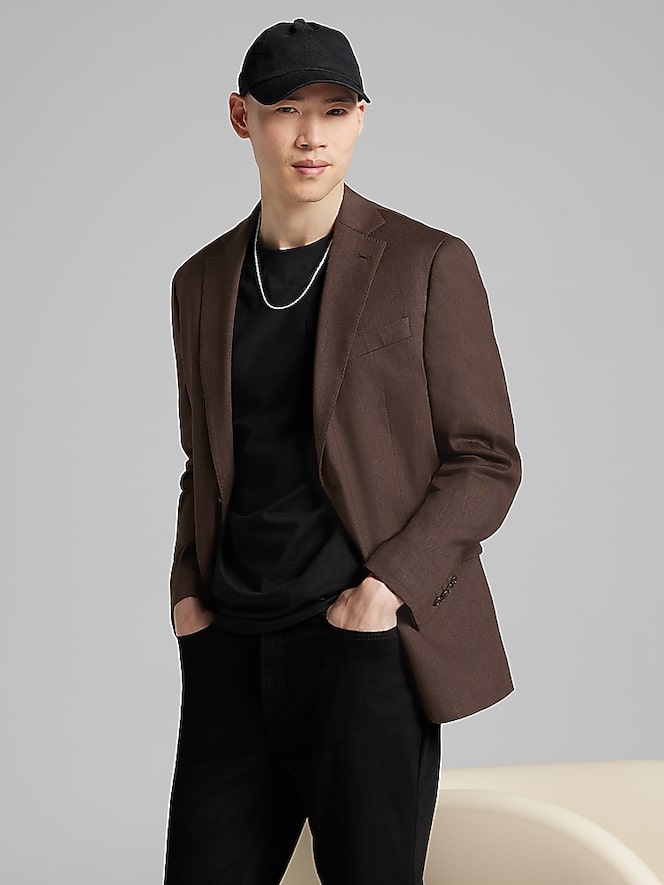 Joseph Abboud Modern Fit Performance Linen Blend Suit