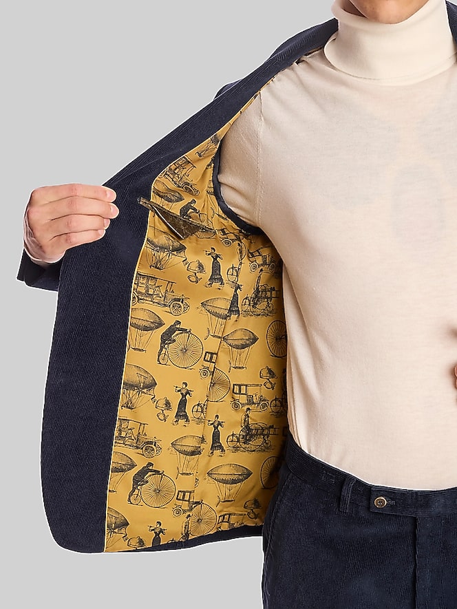 Paisley &Amp; Gray Slim Fit Corduroy Suit