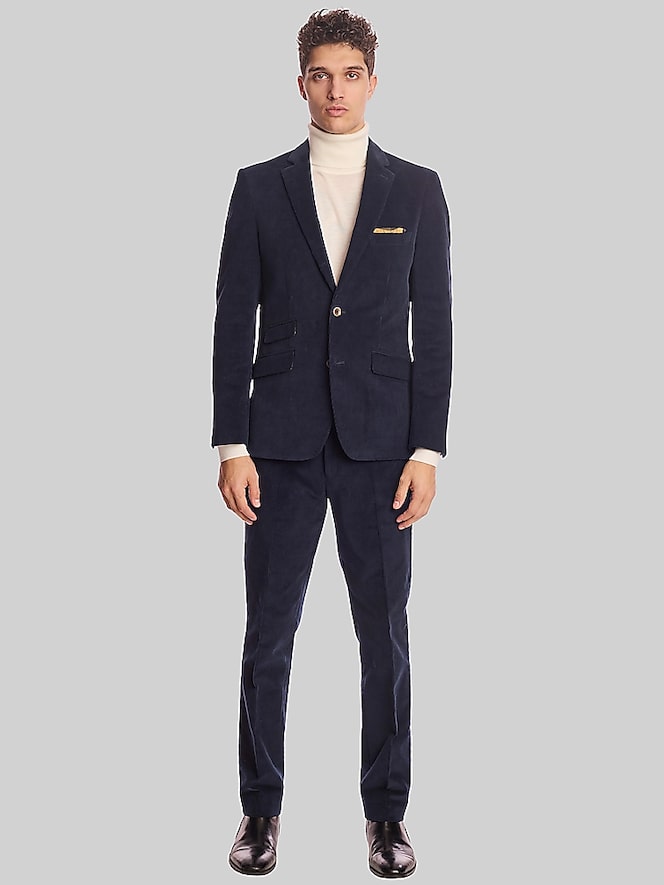 Paisley &Amp; Gray Slim Fit Corduroy Suit