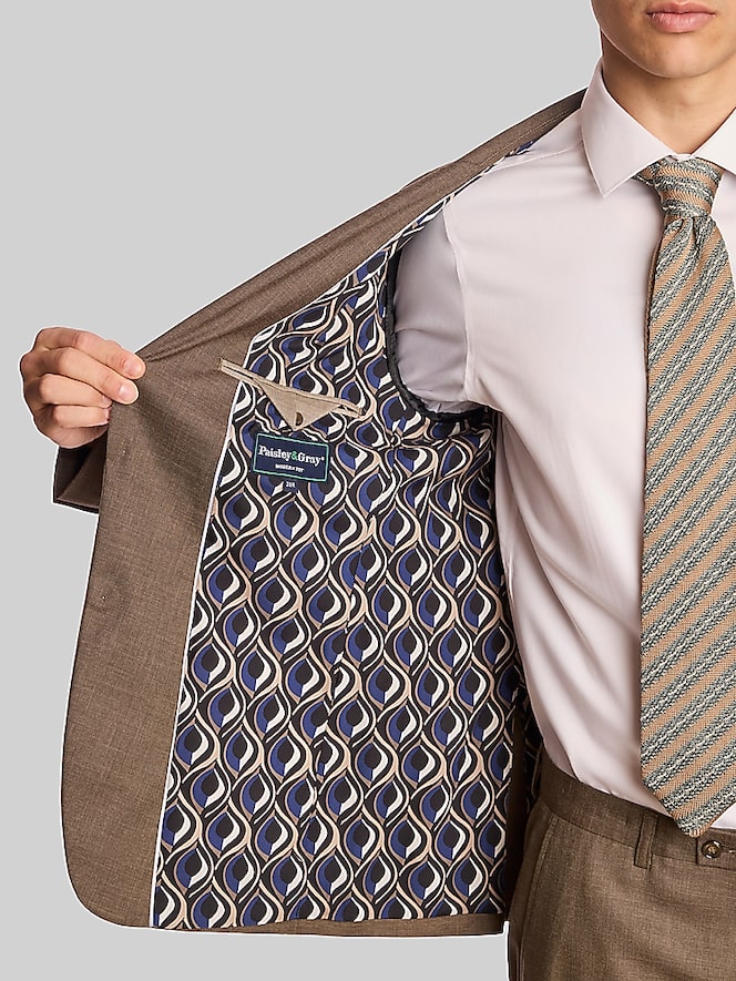 Paisley &Amp; Gray Modern Fit Sharkskin Suit