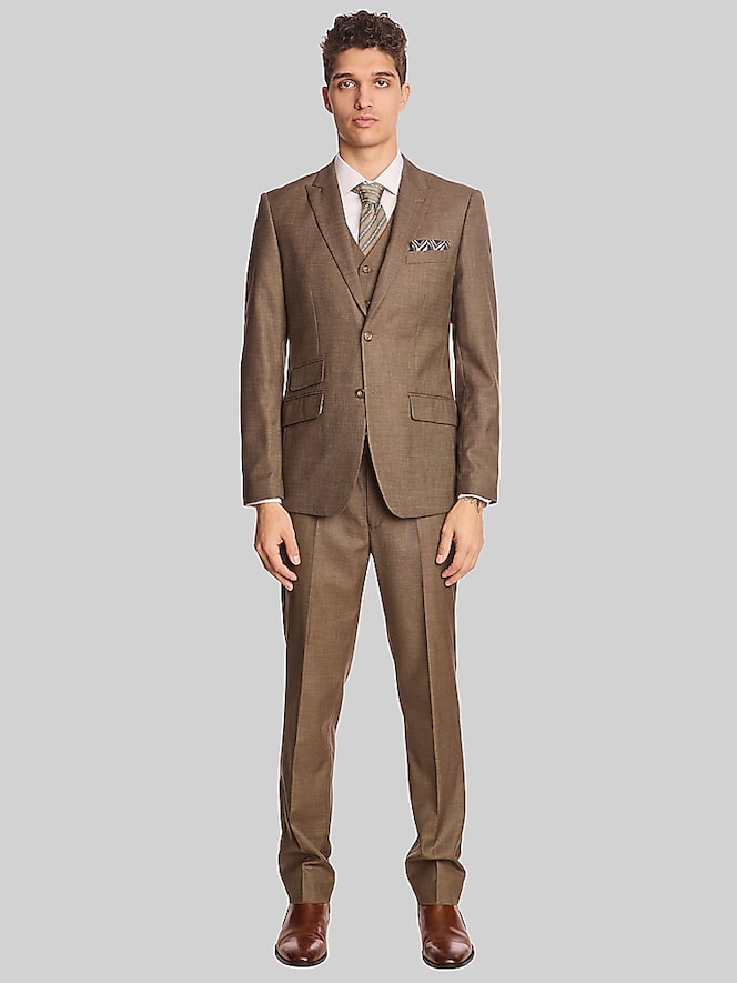 Paisley &Amp; Gray Modern Fit Sharkskin Suit