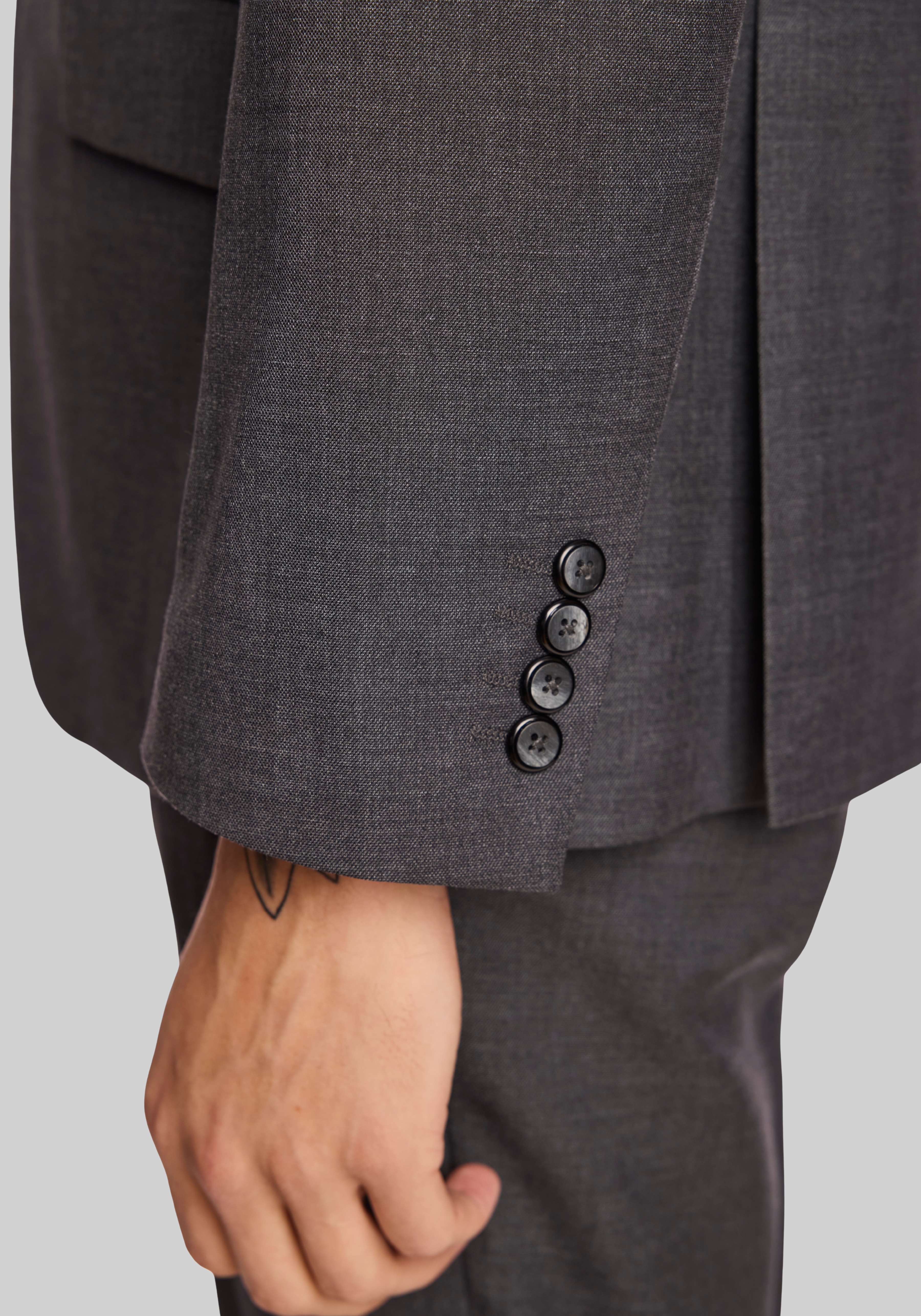 Slim Fit Sharkskin Suit