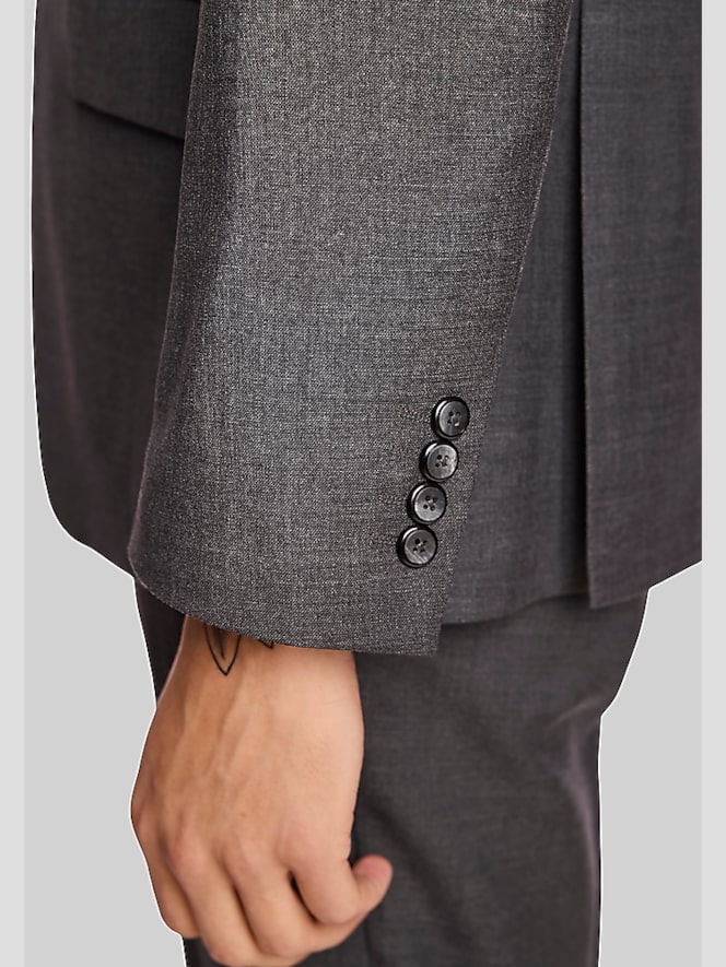 Paisley &Amp; Gray Slim Fit Sharkskin Suit