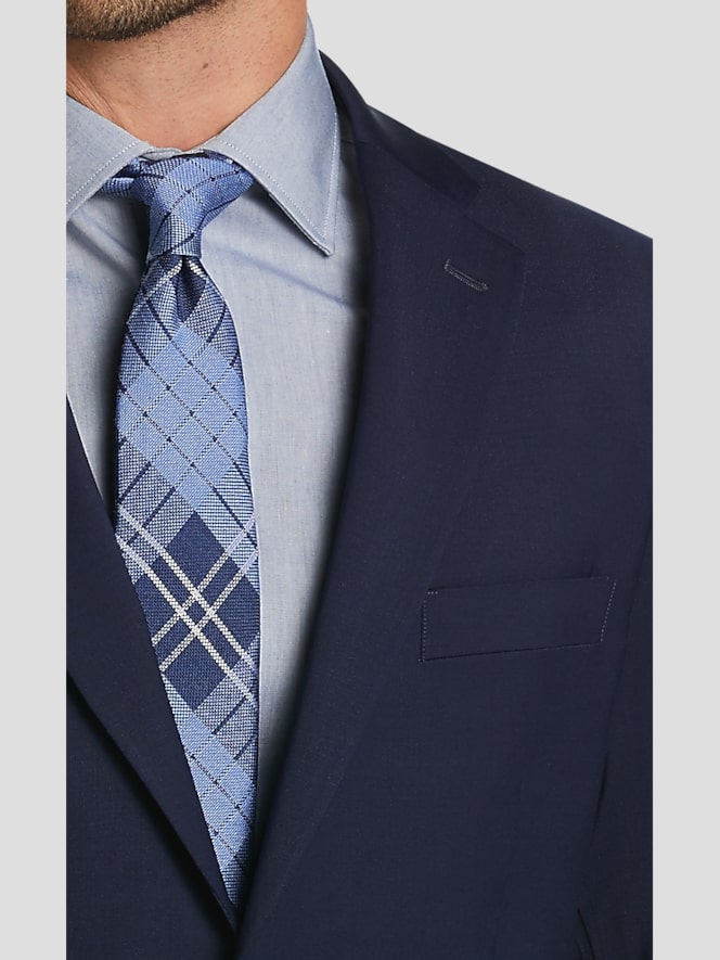 Tommy Hilfiger Modern Fit Sharkskin Premium Wool Blend Suit