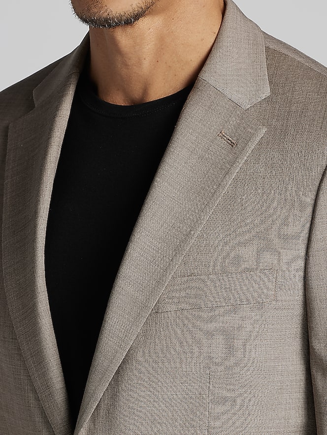 Tommy Hilfiger Modern Fit Sharkskin Premium Wool Blend Suit