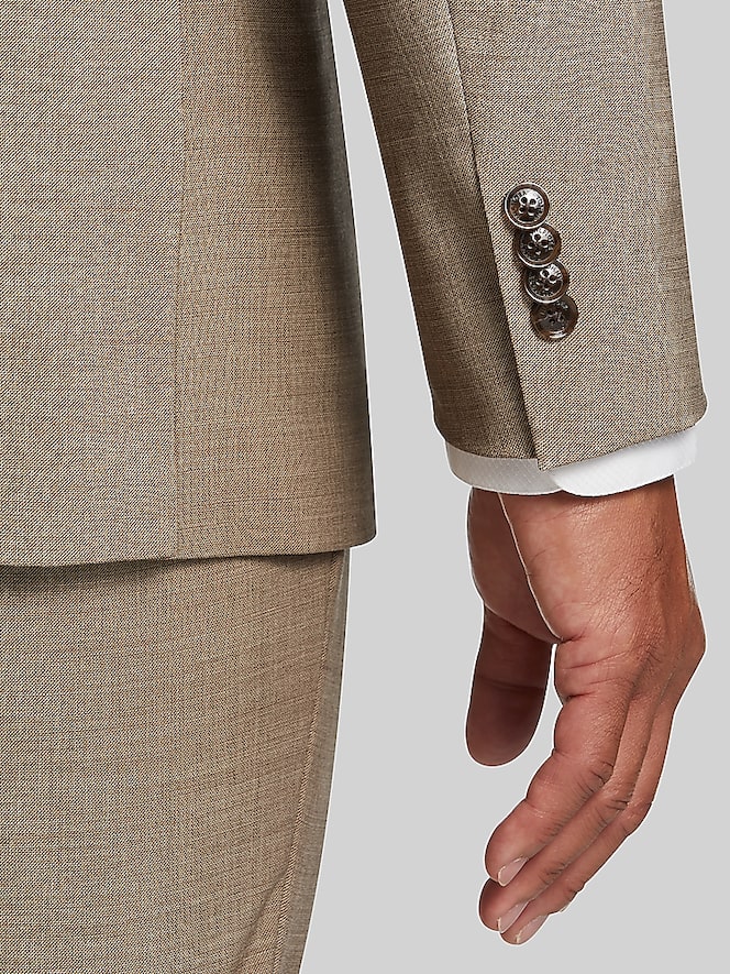 Tommy Hilfiger Modern Fit Sharkskin Premium Wool Blend Suit