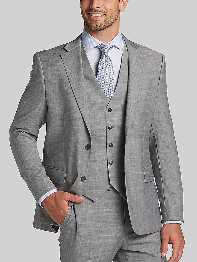 Tommy Hilfiger Modern Fit Sharkskin Suit