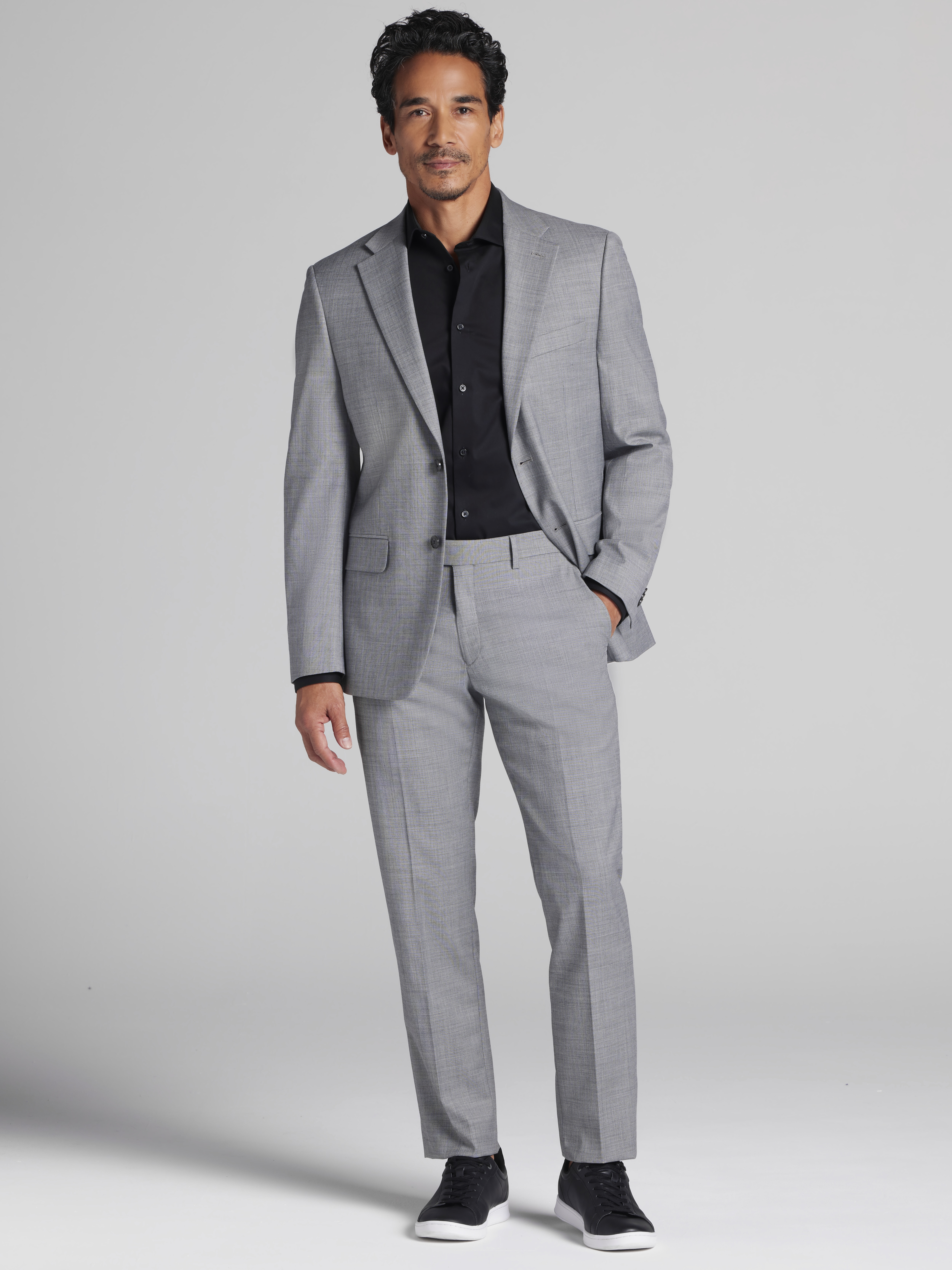 Modern Fit Sharkskin Suit