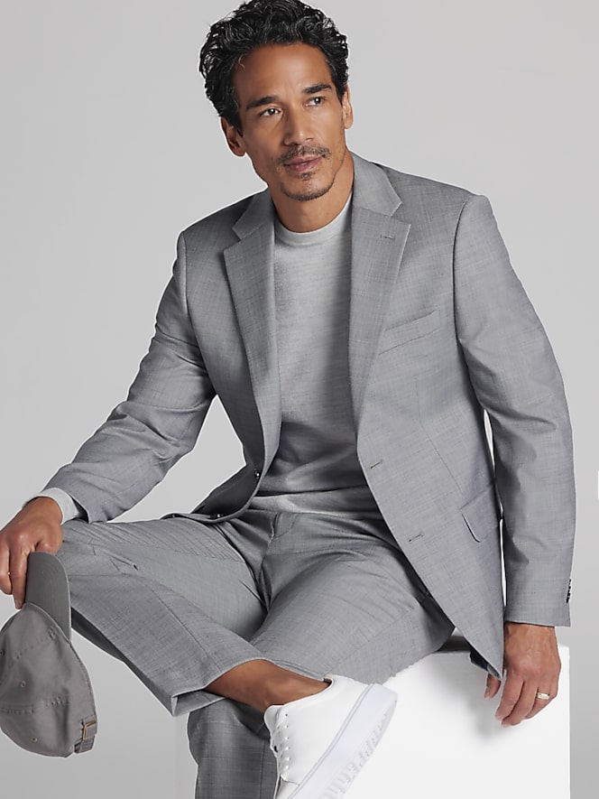 Tommy Hilfiger Modern Fit Sharkskin Suit