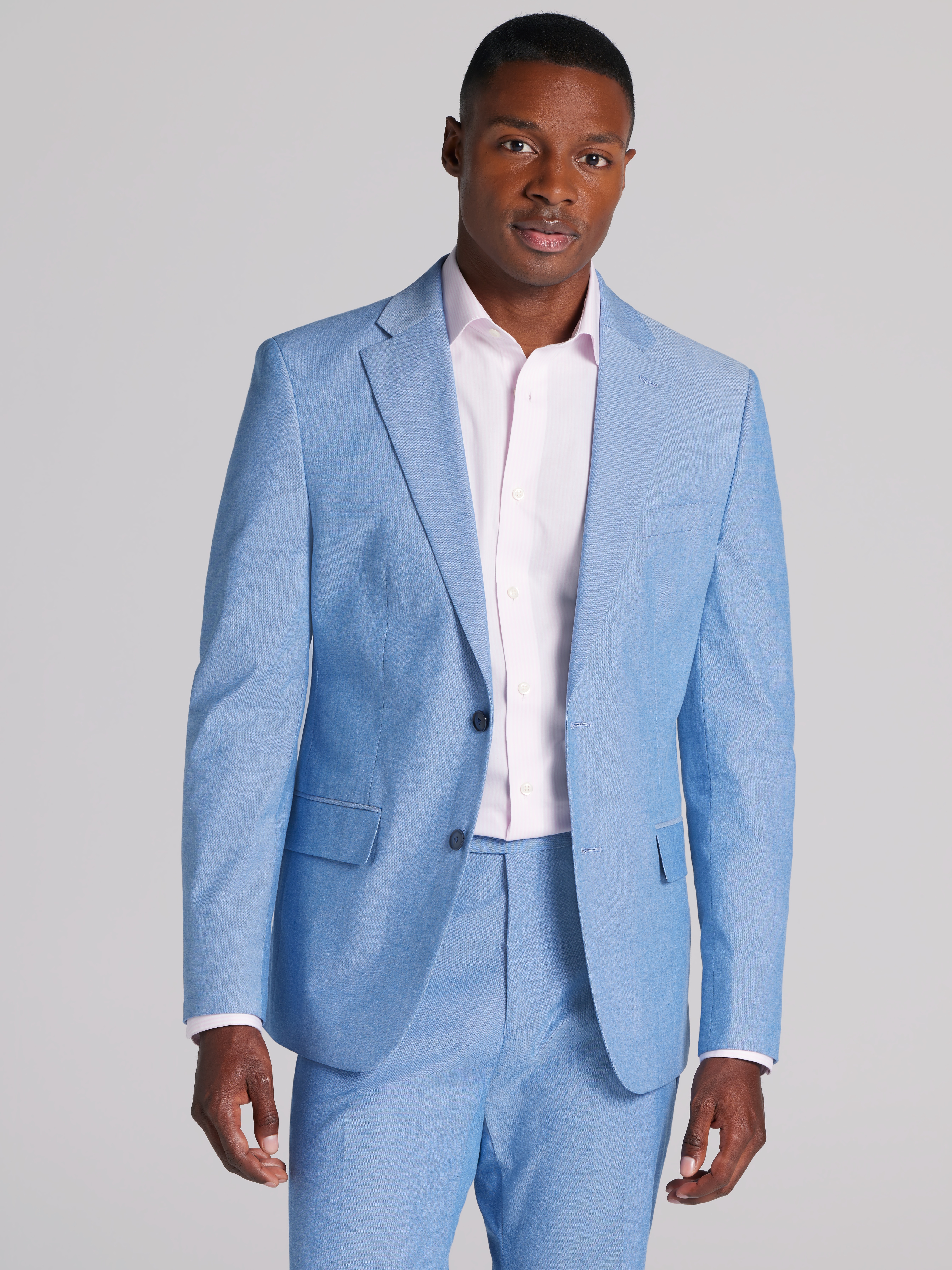 Tommy Hilfiger Modern Fit Solid Suit, Light Blue | 2 Piece Suits | Men's  Wearhouse