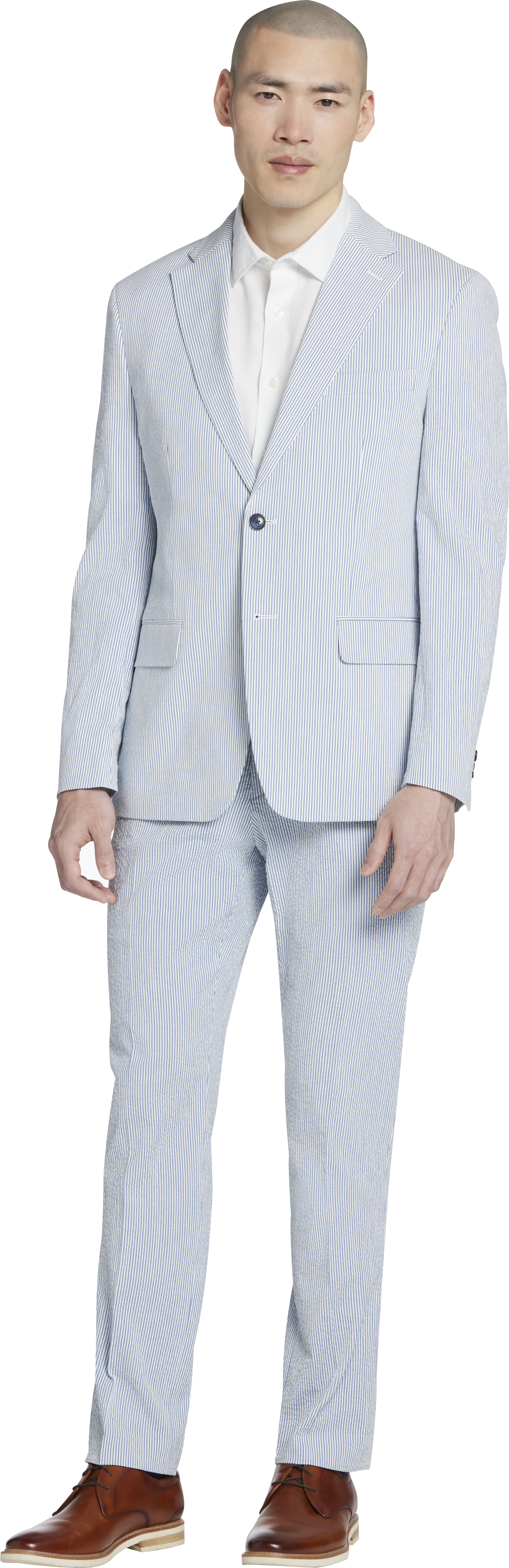 Modern Fit Seersucker Suit