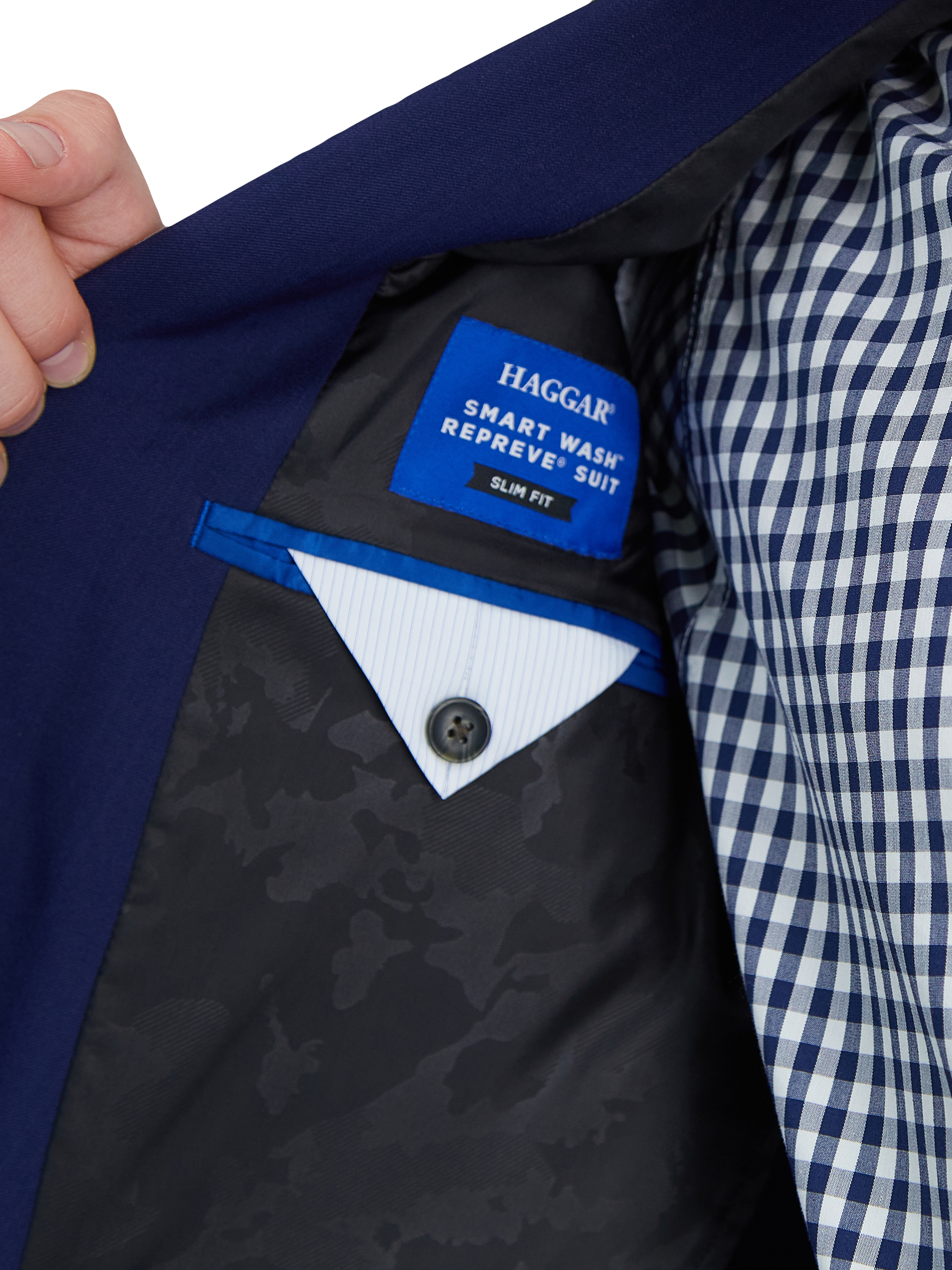 brown fit and flare dress Smart Wash® Dress Shirt main image 1