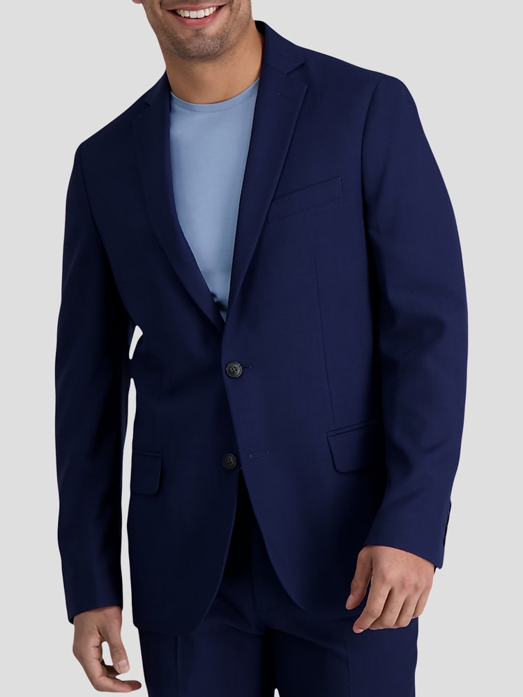 Haggar Smart Wash Slim Fit Suit, Navy Solid - Blue | 2 Piece Suits | Men's  Wearhouse