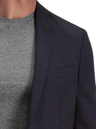 Haggar Pantaloni Casual Uomo Nero - Modello PLN SLD Htr Con Tecnologia Cool Right, Taglio Slim, Vita 36Lungo 30