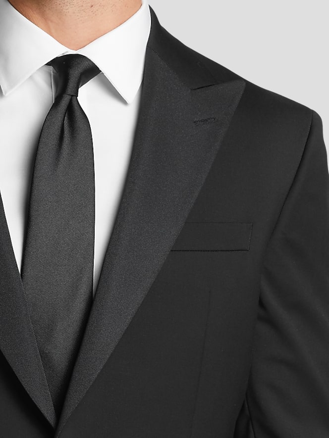 BLACK by Vera Wang Slim Fit Peak Lapel Tuxedo
