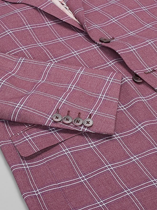 Paisley &Amp; Gray Modern Fit Plaid Suit