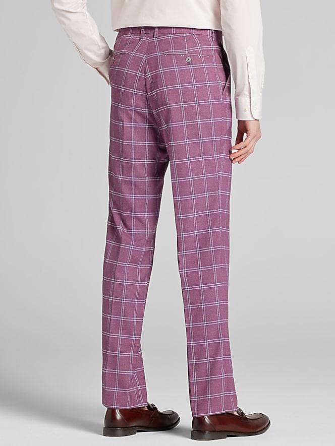 Paisley &Amp; Gray Modern Fit Plaid Suit