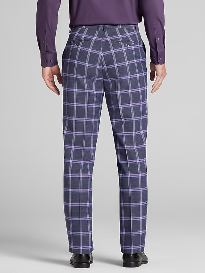 Paisley &Amp; Gray Modern Fit Plaid Suit