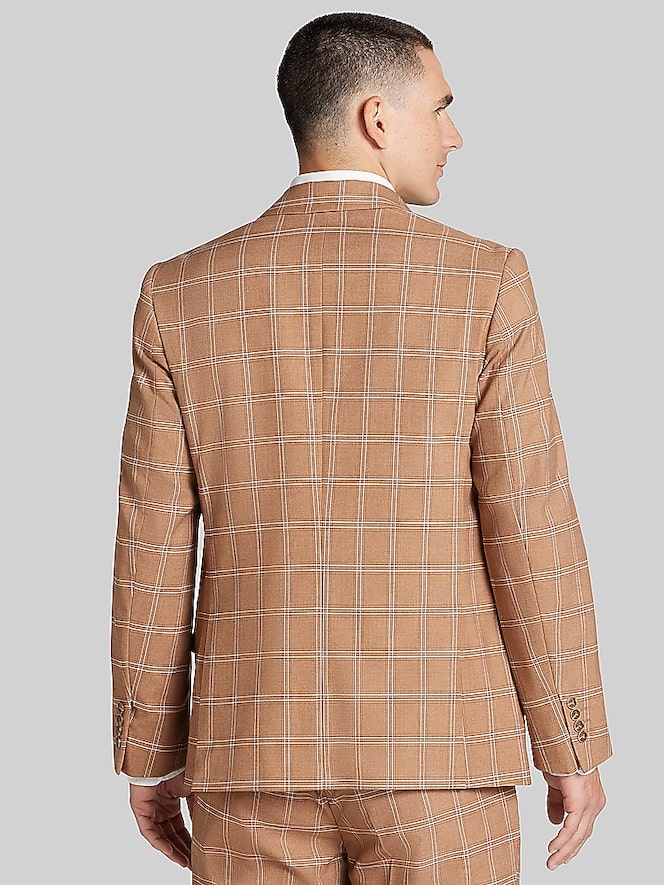 Paisley &Amp; Gray Modern Fit Plaid Suit