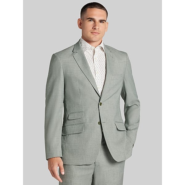 Paisley & Gray Big & Tall Men's Modern Fit Suit Sage - Size: 48 Regular