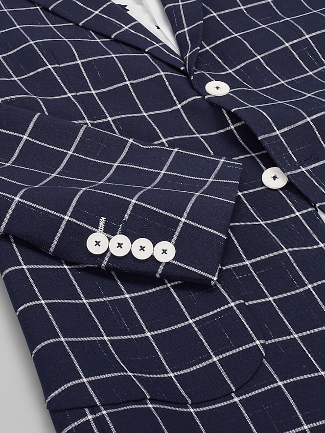 Paisley &Amp; Gray Modern Fit Windowpane Suit