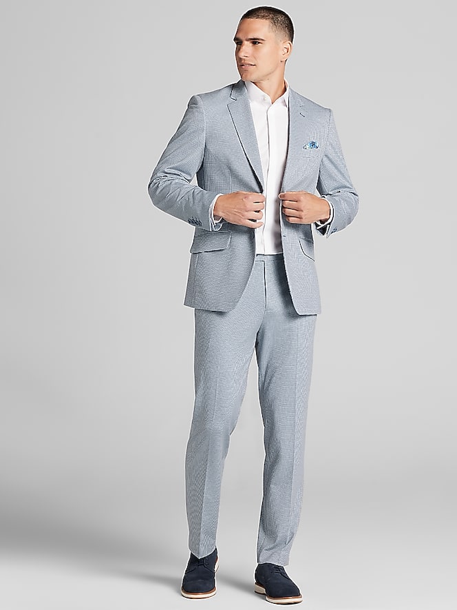 Paisley &Amp; Gray Modern Fit Houndstooth Suit