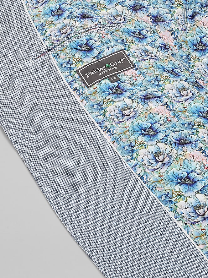 Paisley &Amp; Gray Modern Fit Houndstooth Suit