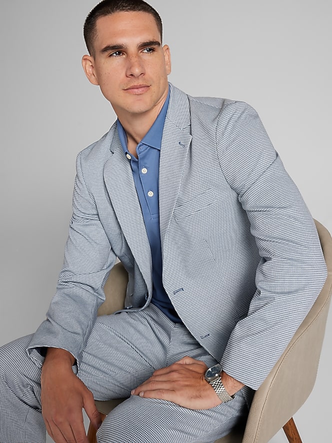 Paisley &Amp; Gray Modern Fit Houndstooth Suit