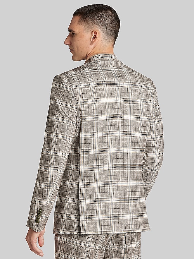 Paisley &Amp; Gray Modern Fit Plaid Suit
