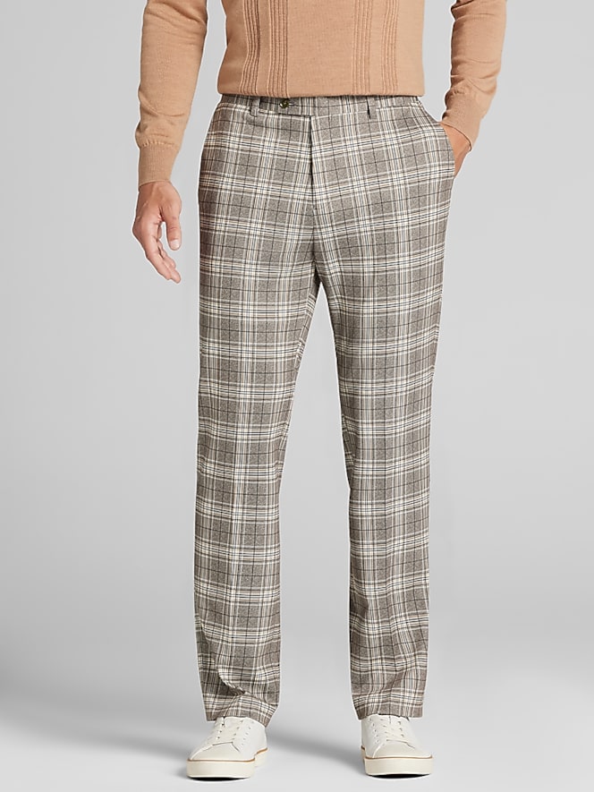 Paisley &Amp; Gray Modern Fit Plaid Suit