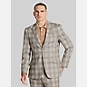 Paisley &Amp; Gray Modern Fit Plaid Suit