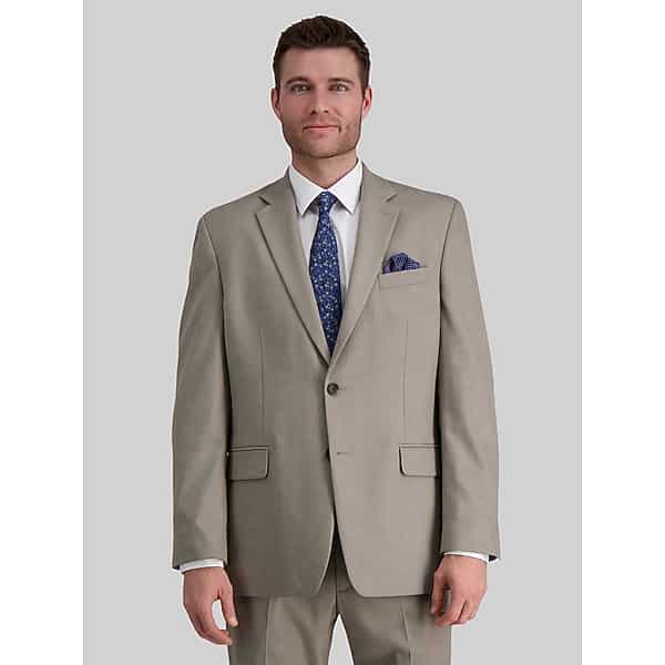 Haggar Men's Classic Fit Suit Oatmeal - Size: 36W x 29L,36W x 30L,36W x 32L,38 Regular,38W x 29L,38W x 30L,38W x 32L,42W x 29L,42W x 30L,42W x 32L,44W