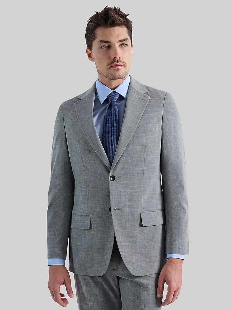 haggar dress shirts slim fit Haggar Wrinkle Free Slim Fit Dress Shirt in Black main image 1