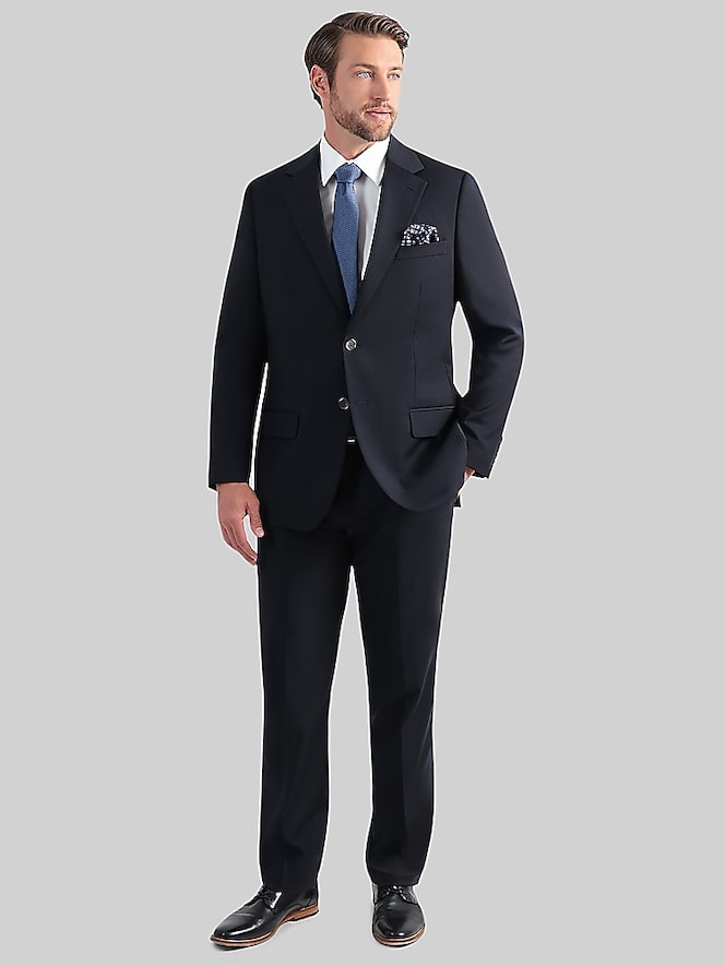 Haggar Tailored Fit Windowpane Premium Stretch Suit