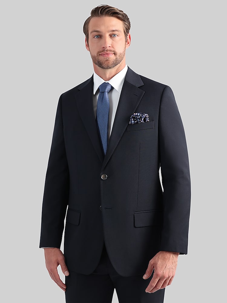 J.M. Haggar Men's Premium Stretch Tailored Fit Suit Pants - Blue  Windowpane, Size 46 Men's Suit Separates