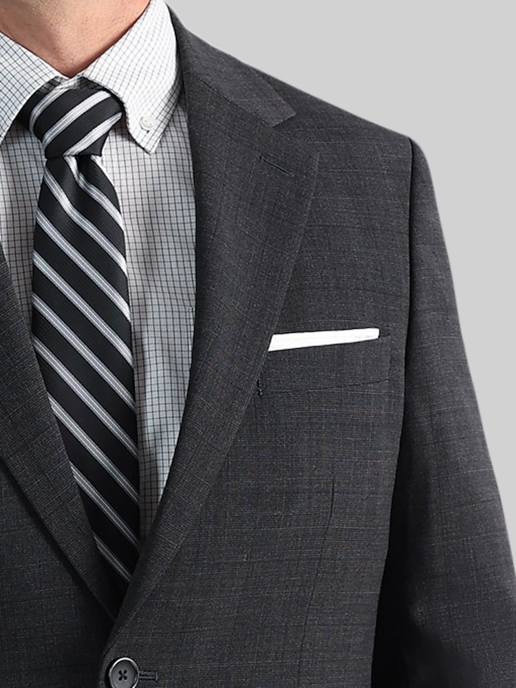 Tailored Fit Windowpane Premium Stretch Suit