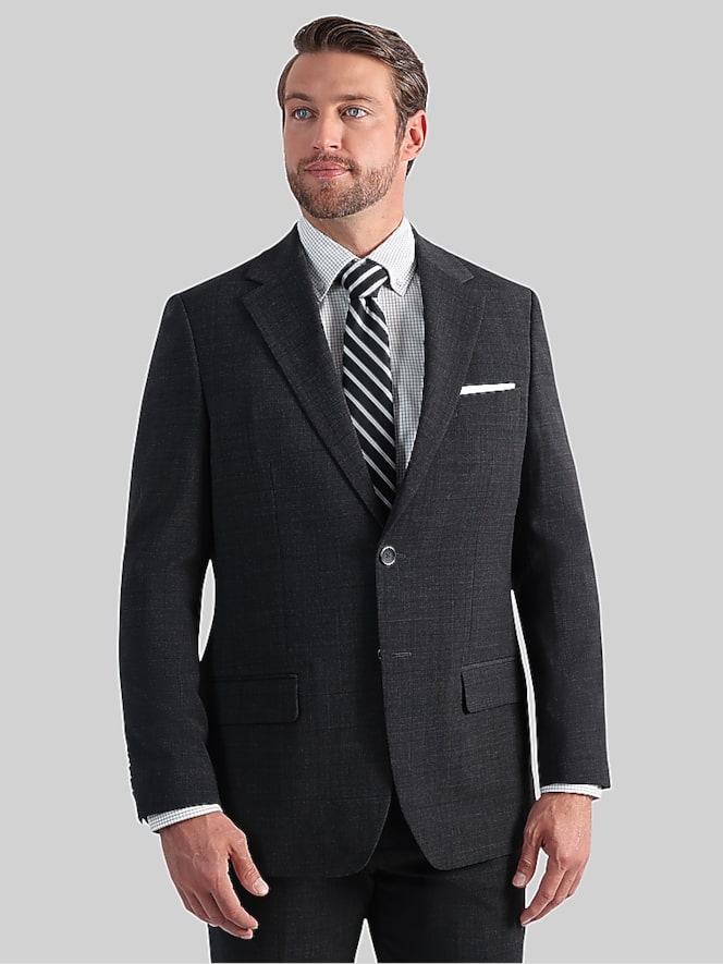 Haggar Tailored Fit Windowpane Premium Stretch Suit