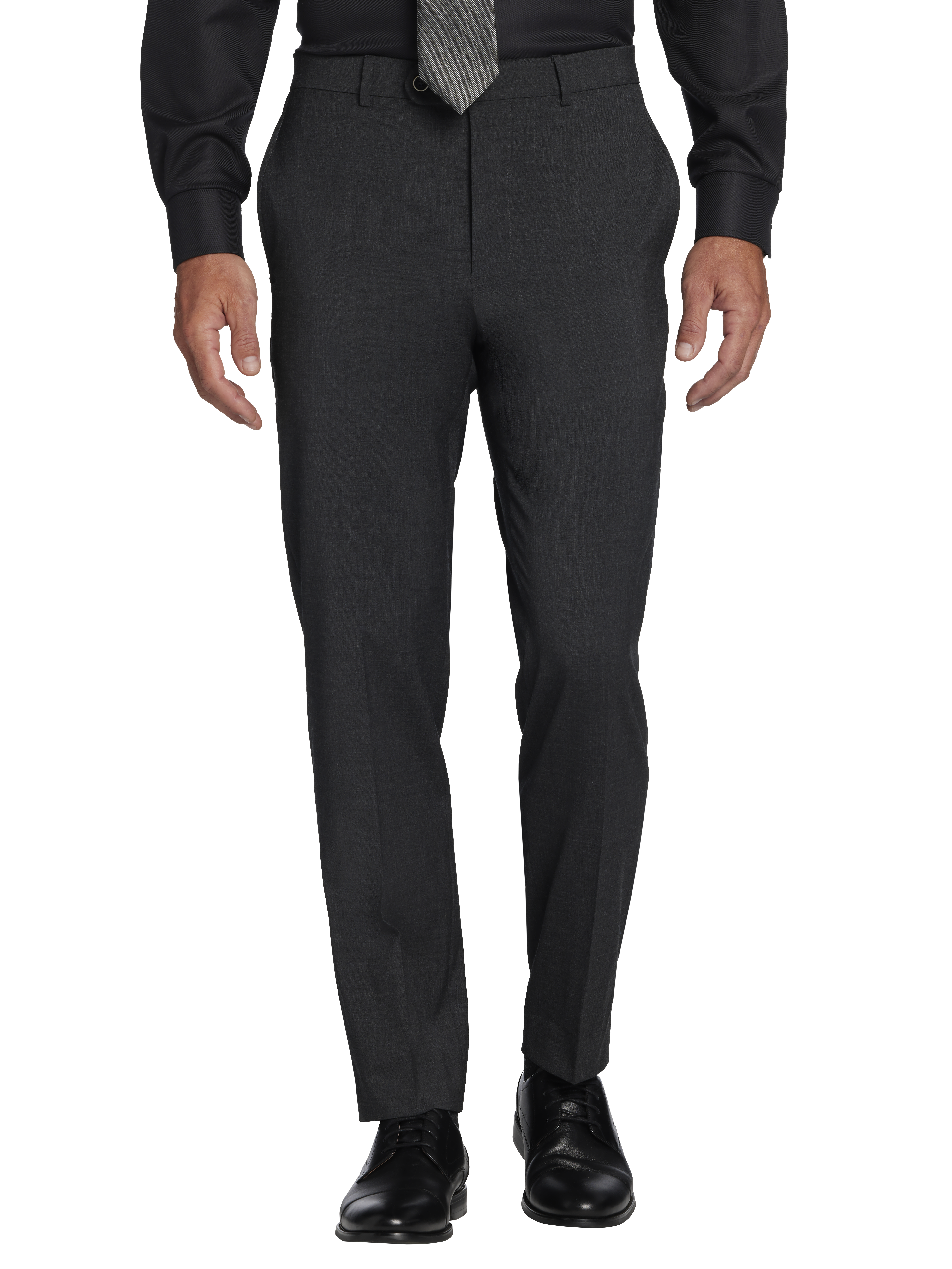 mens winter wool dress pants LMOIPLI Men Thick Wool Blend Straight Leg Dress Pants Warm High Waist  Business Formal Winter Trousers Coffee L