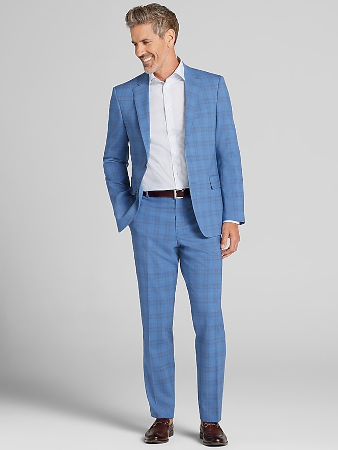 Joseph Abboud Classic Fit Plaid Suit