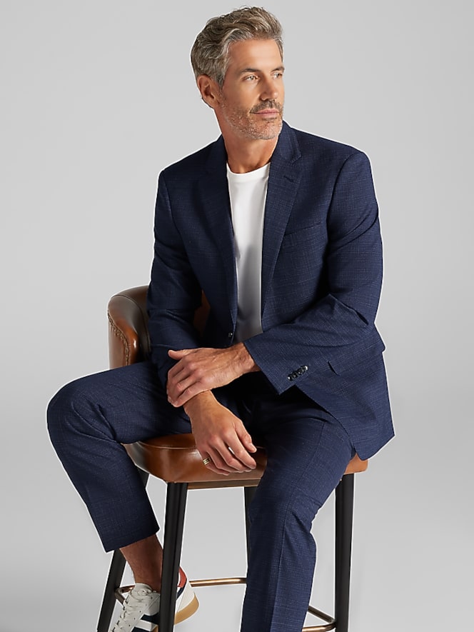Joseph Abboud Classic Fit Check Suit