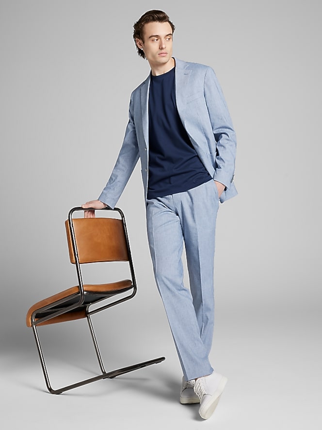 JOE Joseph Abboud Slim Fit Stripe Suit