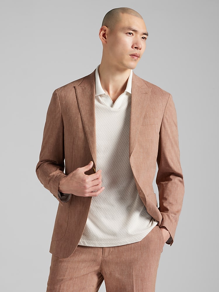 JOE Joseph Abboud Slim Fit Suit, Rust - Orange | 2 Piece Suits