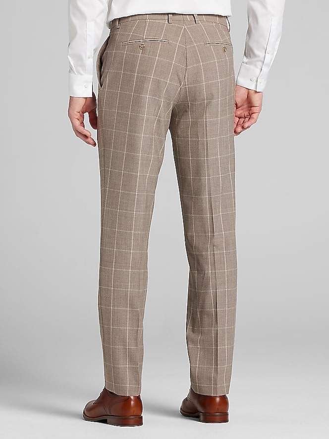 JOE Joseph Abboud Slim Fit Premium Wool Windowpane Suit