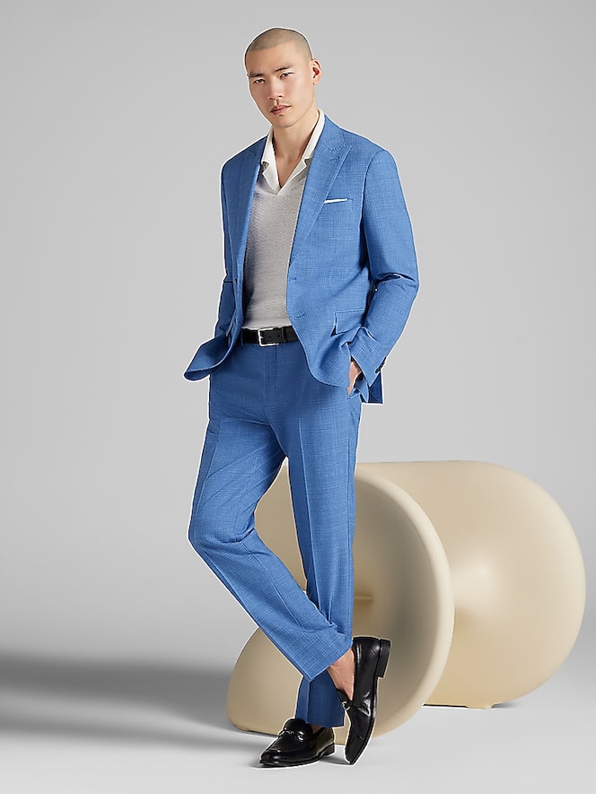 JOE Joseph Abboud Slim Fit Mini Check Suit