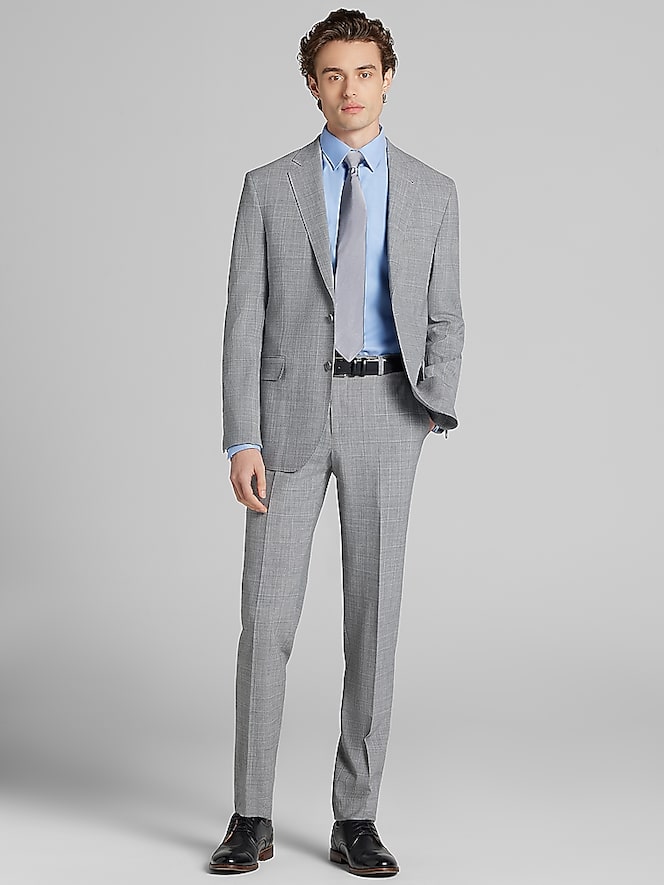 JOE Joseph Abboud Slim Fit Plaid Suit