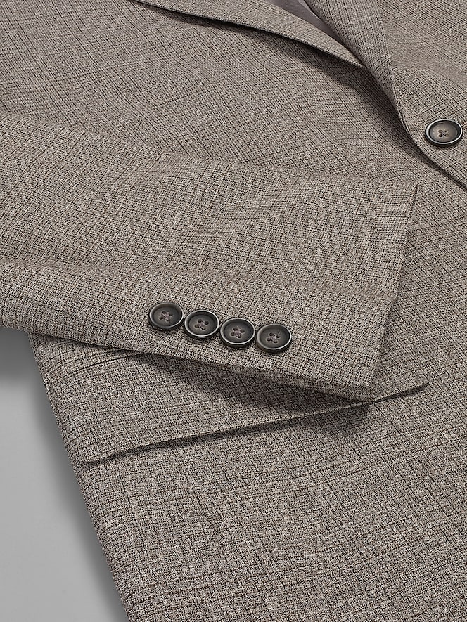 Pronto Uomo Platinum Modern Fit Check Windowpane Suit