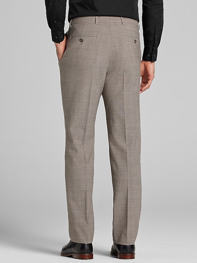 Pronto Uomo Platinum Modern Fit Check Windowpane Suit