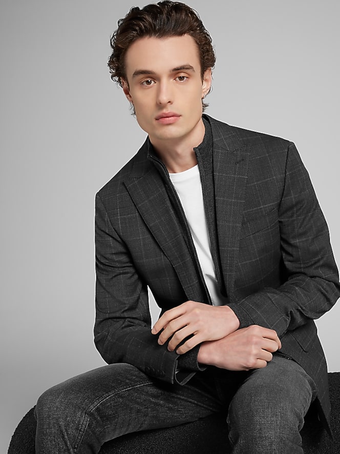 Awearness Kenneth Cole Slim Fit Peak Lapel Suit