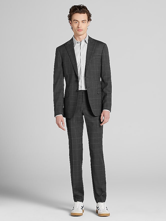 Awearness Kenneth Cole Slim Fit Peak Lapel Suit